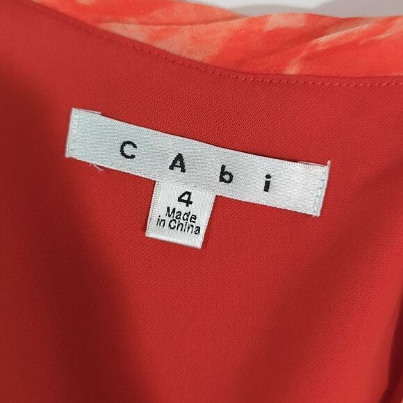 CAbi Womens Jacket 4 Orange #216 Jane Jacket Cropped Lightweight Spring - Picture 6 of 9